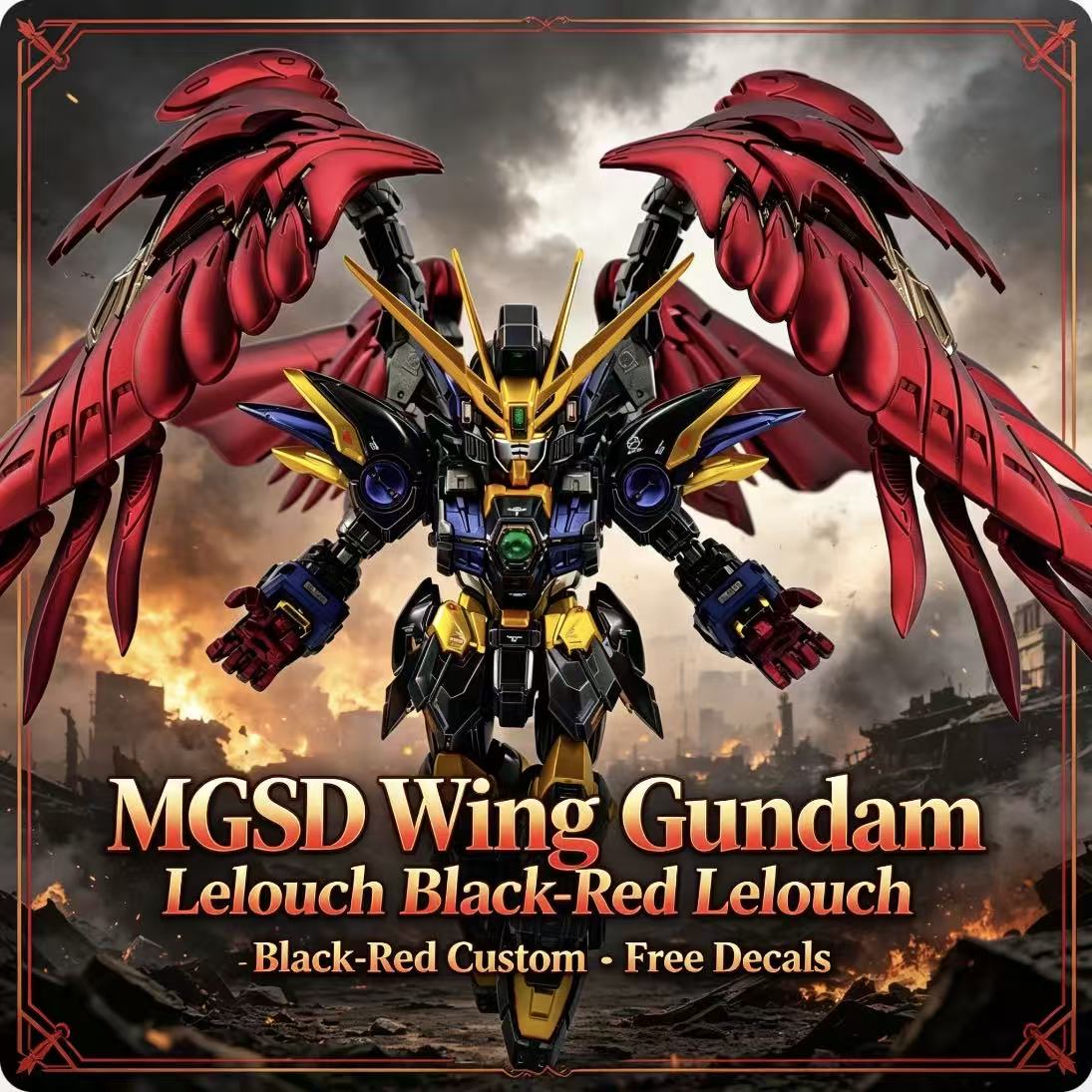Model Kit Fenrir - MGSD Wing Lelouch Color Scheme Airbrush