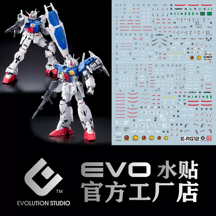 Model Kit Rg - EVO Water Transfer Decals Stickers Fit