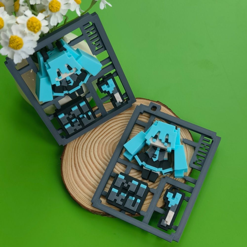 Model Kit Gundam Bandai - 3D Printed Cute Pixel Hatsune Miku