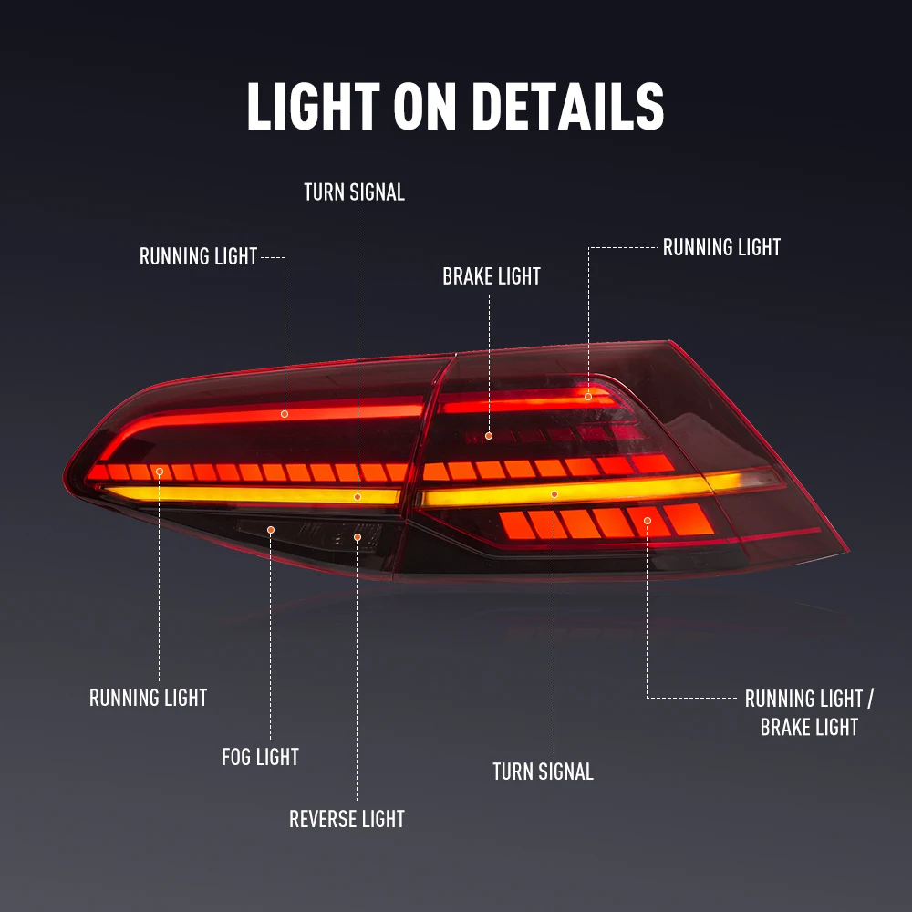 Pair Of LED Tail Lights For VW - огляд і ціна Model Kit Led