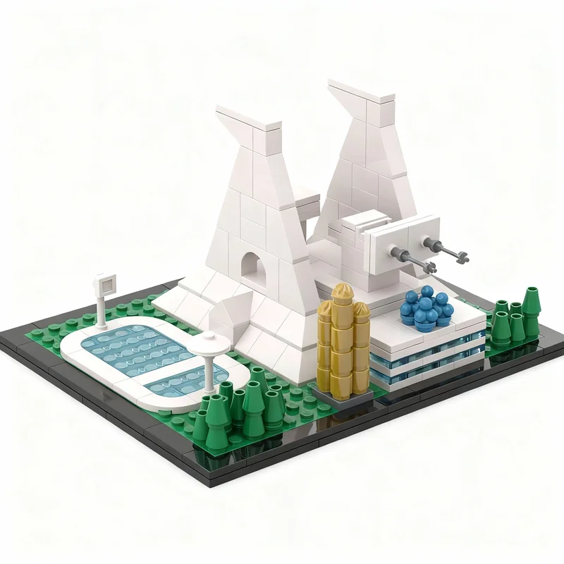 261pcs MOC Architecture Mazing - огляд і ціна Model Kit Mazinger