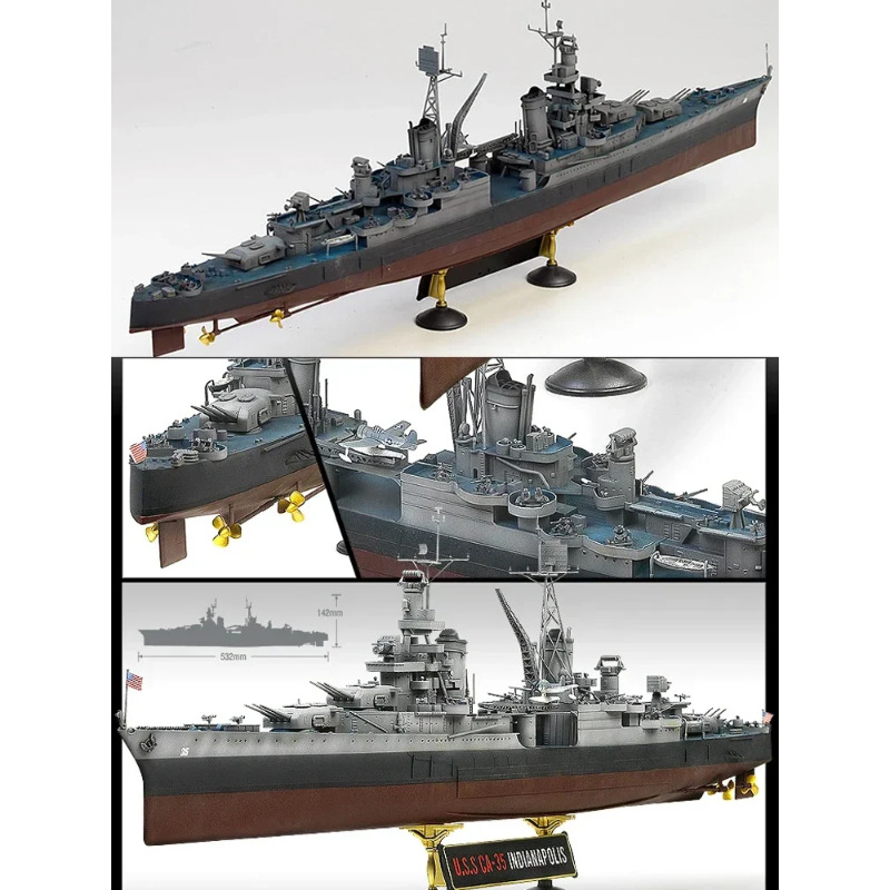 Academy  USS Indianapolis Heav - огляд і ціна Model Kit Academy