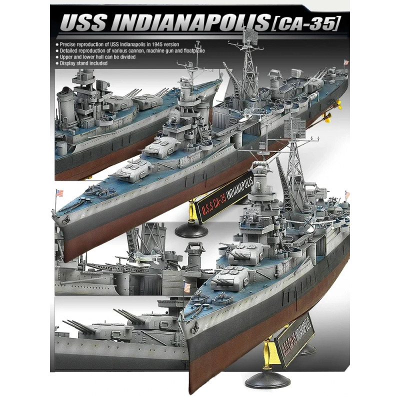 Academy  USS Indianapolis Heav - огляд і ціна Model Kit Academy