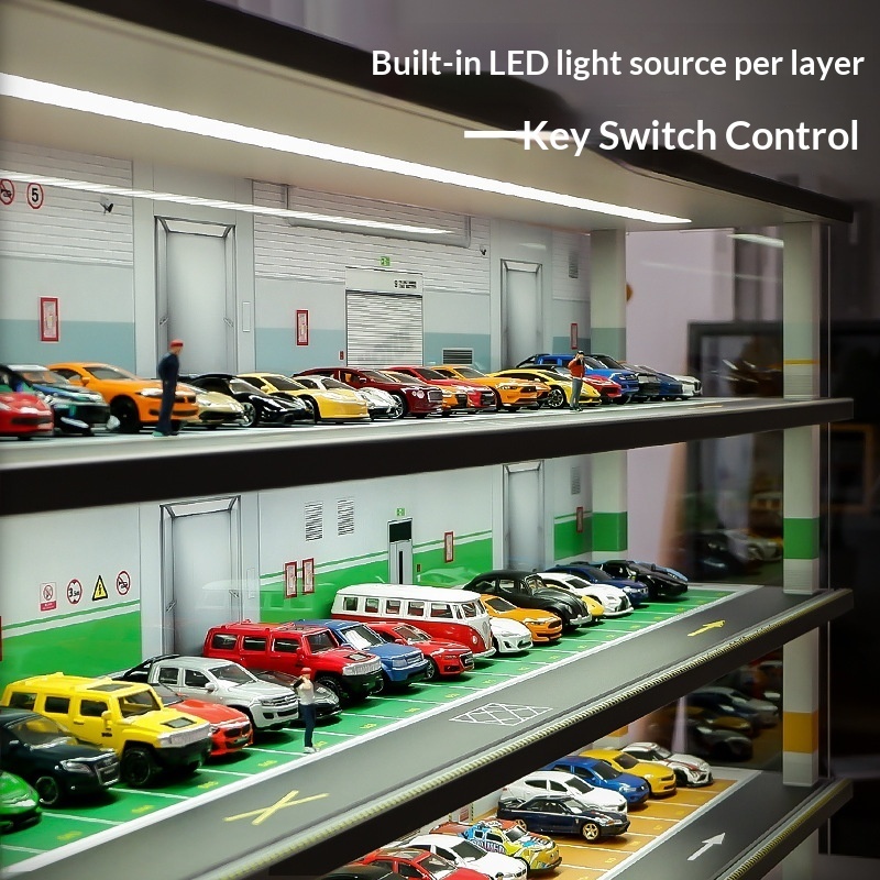1:64 Scale Parking Garage Mode - огляд і ціна Model Kit Led